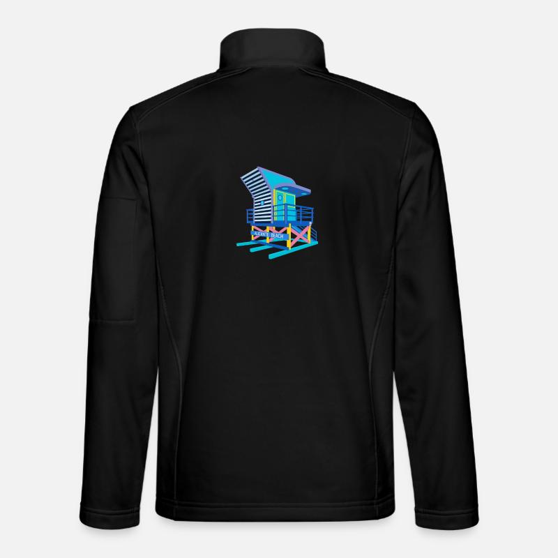 Strandstand in Alicante - Unisex Softshelljacke - Schwarz