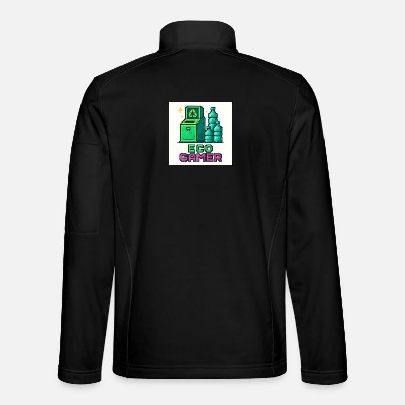 Pixel Eco Gamer Design - Unisex Softshell Jacket - black