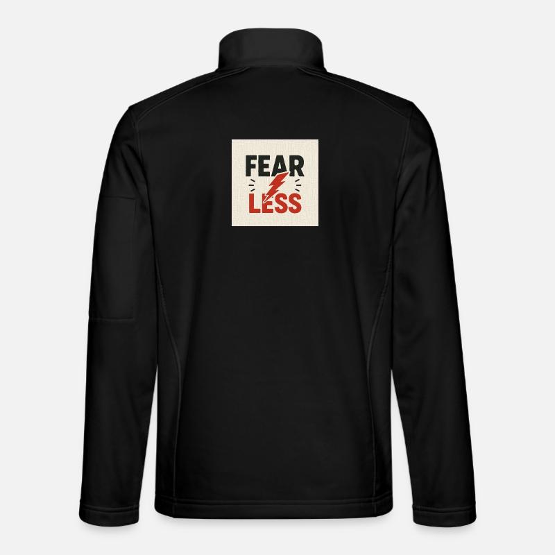 Motivational Power Shock Design - Unisex Softshell Jacket - black