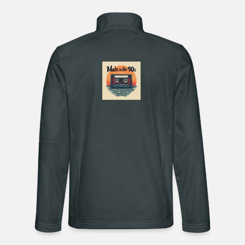 Retro Cassette Audio Design Unisex Softshell Jacket