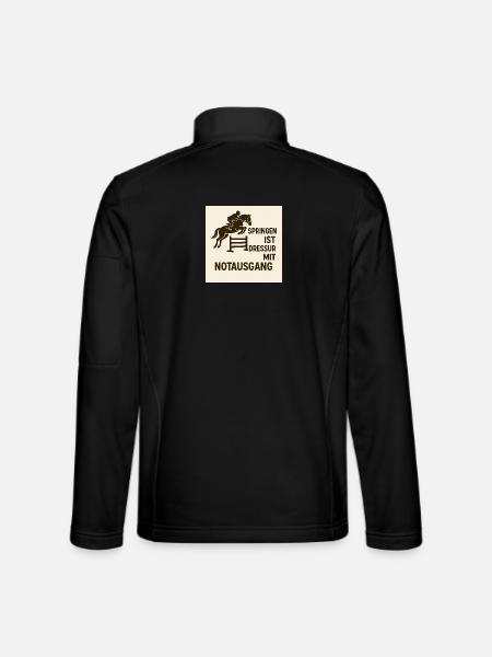 Ausbruchssprung Reiterwitz - Unisex Softshelljacke - Schwarz