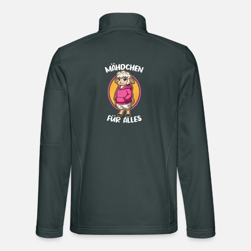 Sheep Sheep Wool Sheep Girl For Everything Unisex Softshell Jacket