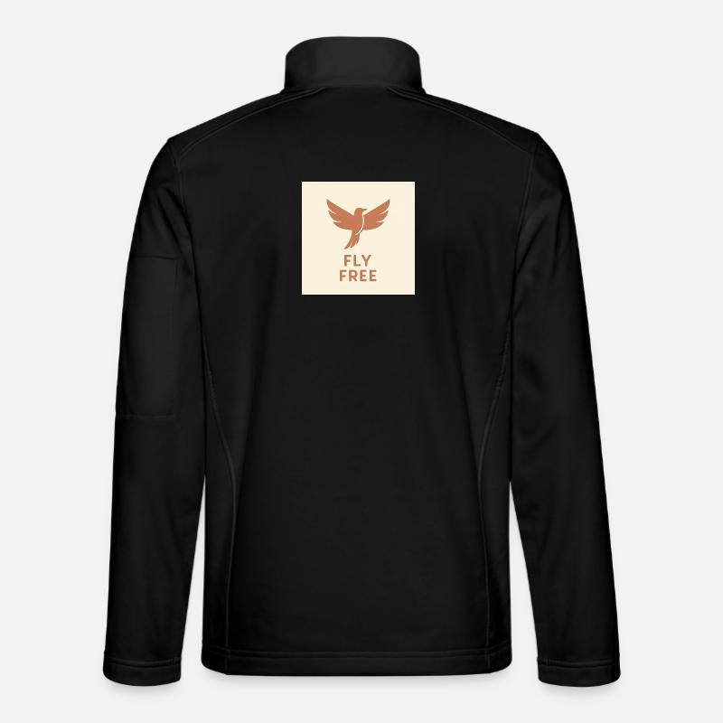 Fly and free - Unisex Softshell Jacket - black