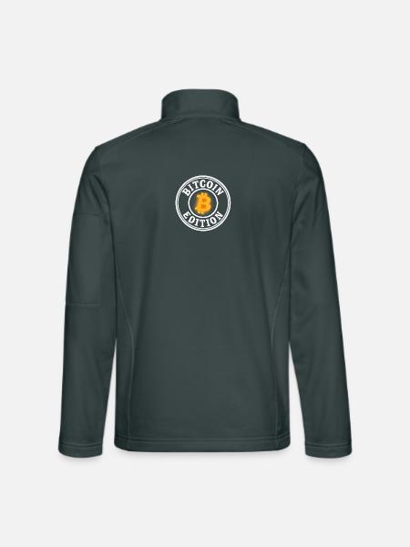 Bitcoin_edition_weiss - Unisex Softshell Jacket - mouse grey - Back