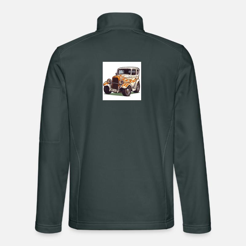 Oldtimer Hot Rod Auto Unisex Softshelljacke