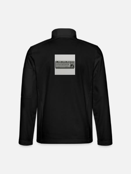 Minimalist Keyboard - Unisex Softshell Jacket - black