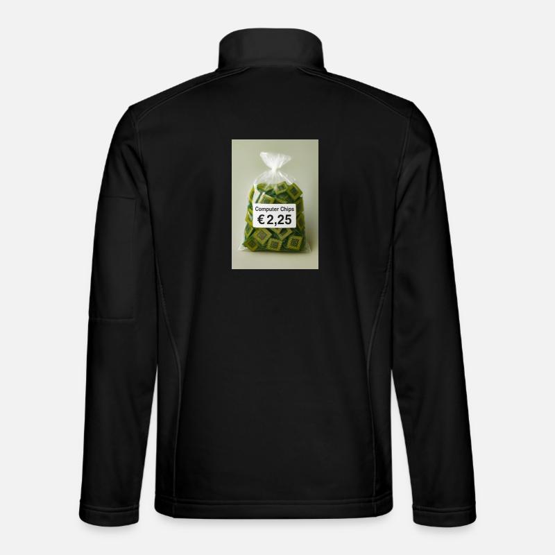 Computer chips price label - Unisex Softshell Jacket - black