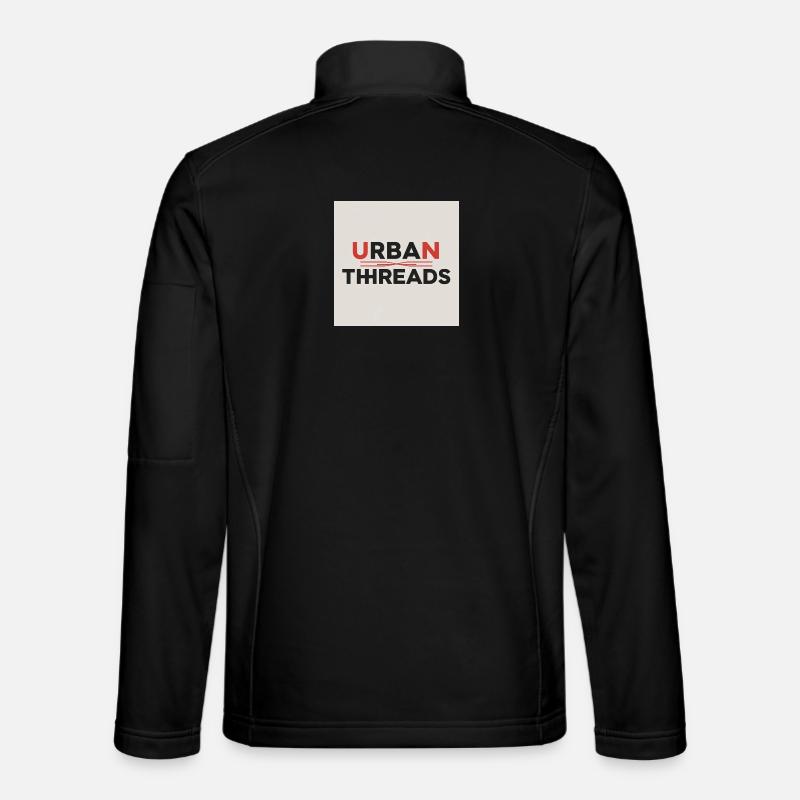 Urban Threads Logo Print - Unisex Softshell Jacket - black