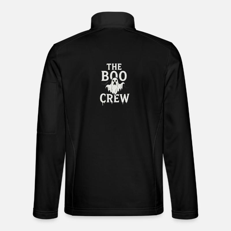 Halloween Ghost Design - Unisex Softshell Jacket - black