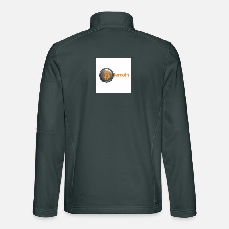 BierCoin Bitcoin Logo Unisex Softshelljacke