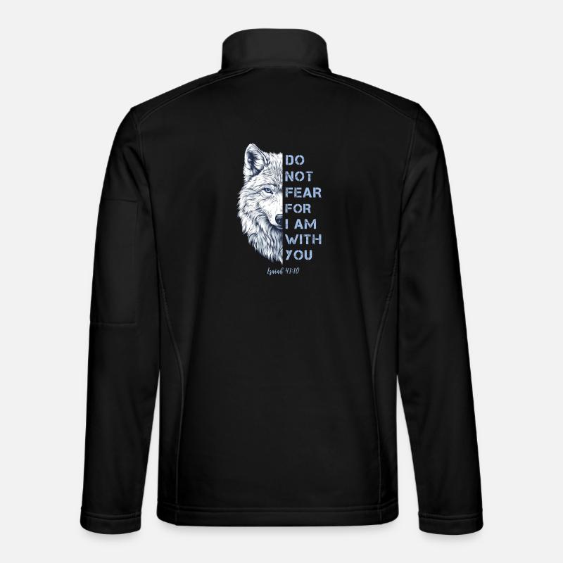 Citation religieuse Verset biblique Veste en tissu softshell Unisexe