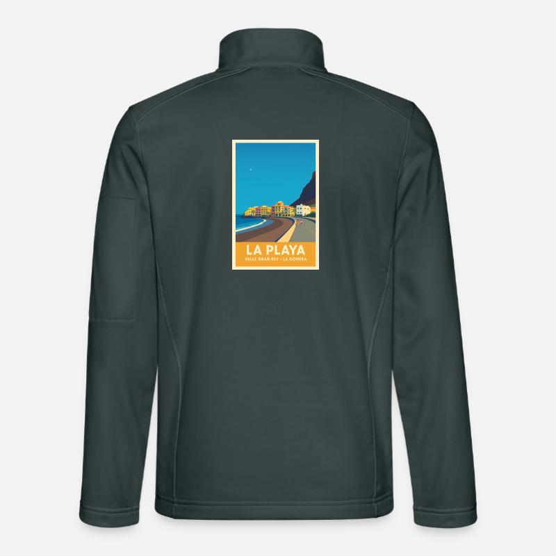 La Playa Poster Valle Gran Rey Unisex Softshelljacke