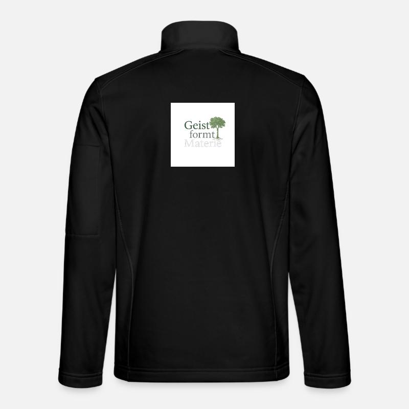 Geist formt Materie Baum - Unisex Softshelljacke - Schwarz