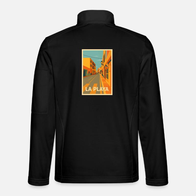 Playa de La Calera - Unisex Softshelljacke - Schwarz