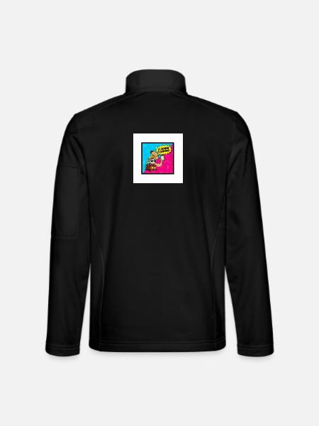 Je deviens Classique Pop Retro - Veste en tissu softshell Unisexe - noir