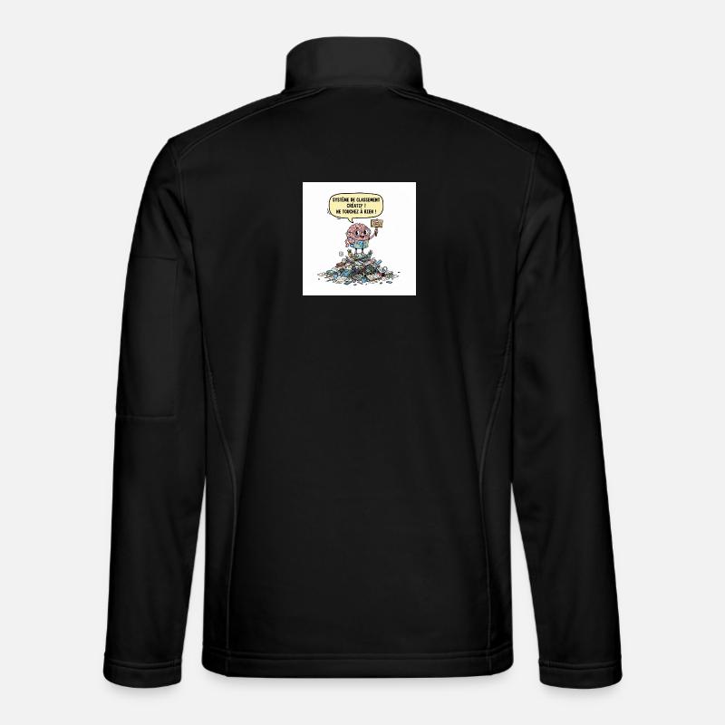 Cerveau en Chaos Créatif Veste en tissu softshell Unisexe