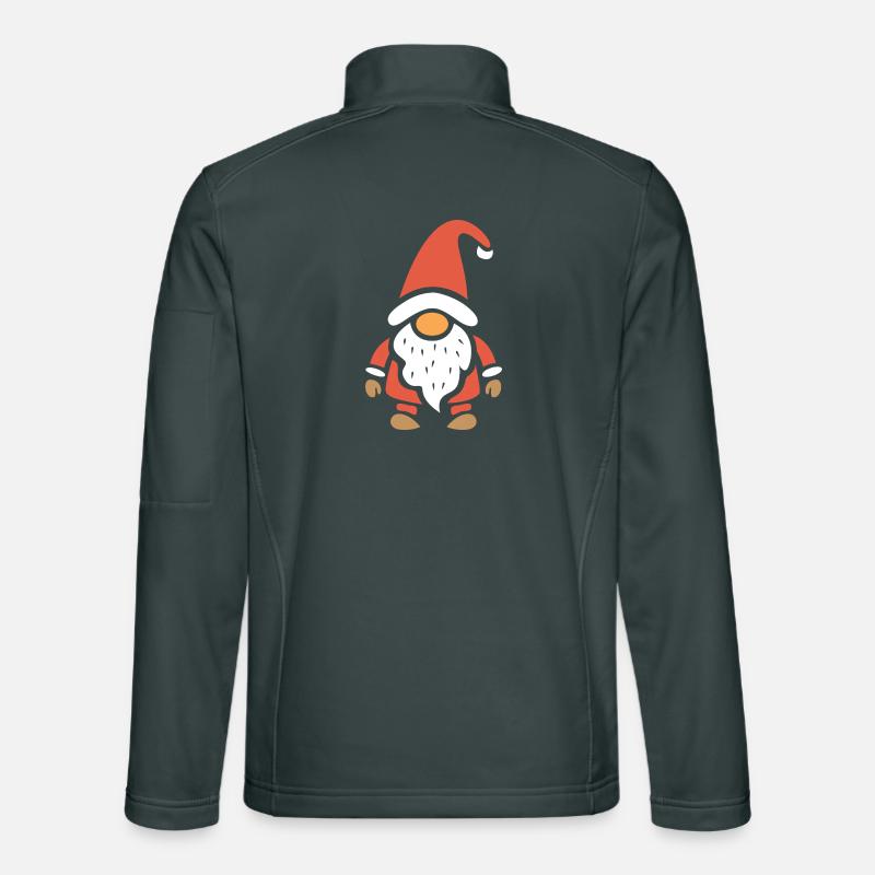 Dessin animé mignon de nain de Noël Veste en tissu softshell Unisexe