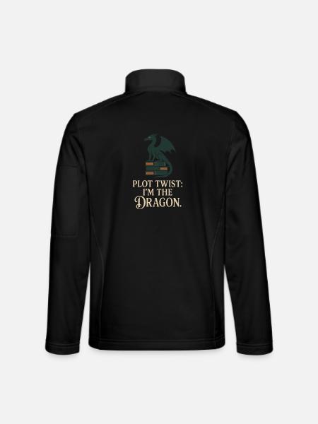 Booktok Fantasy Bookish Humour Cadeau pour - Veste en tissu softshell Unisexe - noir