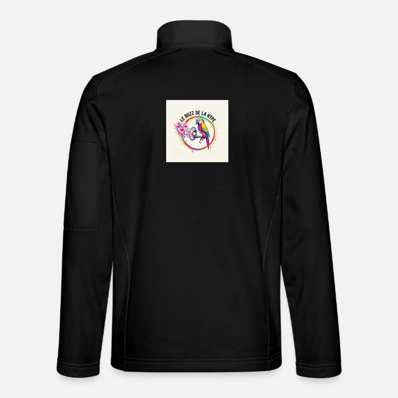 Papagei Summen - Unisex Softshelljacke - Schwarz