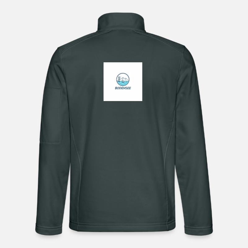Phare du lac de Constance voilier Veste en tissu softshell Unisexe