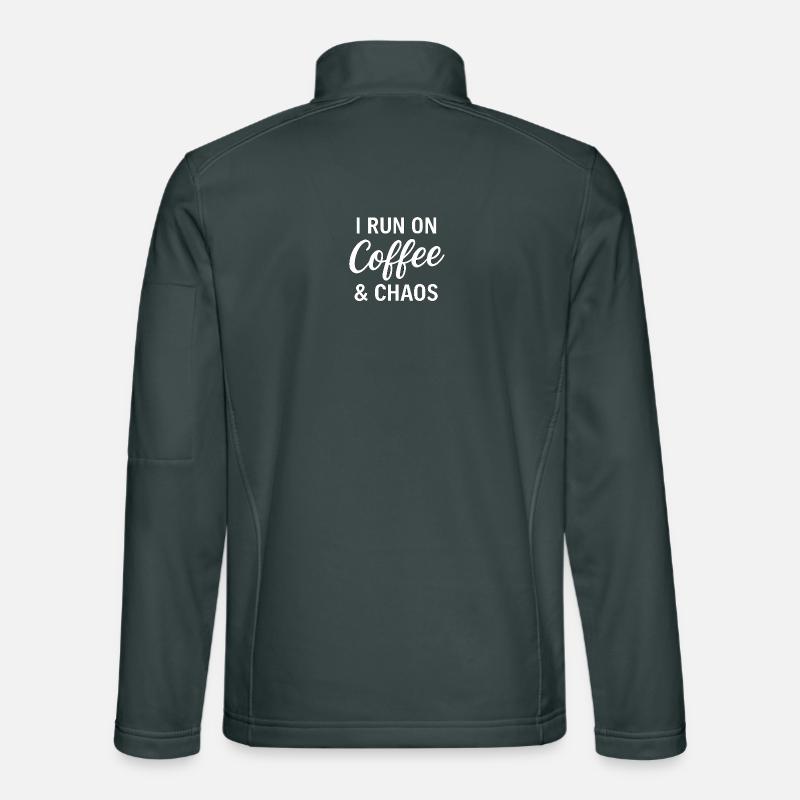 I Run On Coffee & Chaos Unisex Softshelljacke