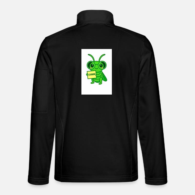 Lernkäfer mit Brille Motiv - Unisex Softshell Jacket - black