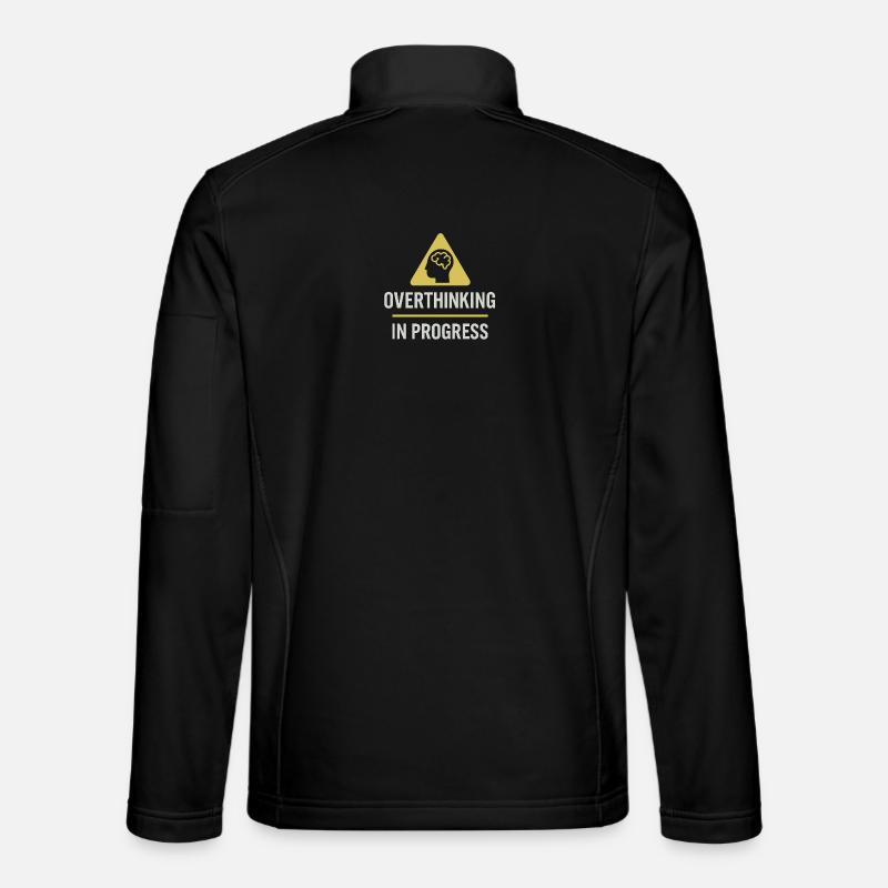 Überdenken im Gange - Unisex Softshelljacke - Schwarz