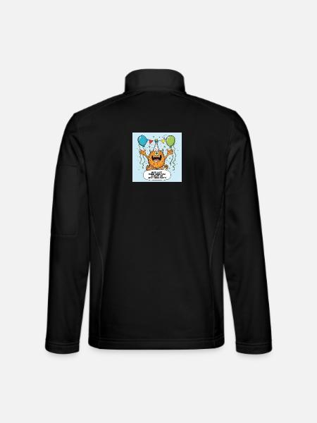Party Monster mit Einäugigem Jubel - Unisex Softshelljacke - Schwarz - Hinten