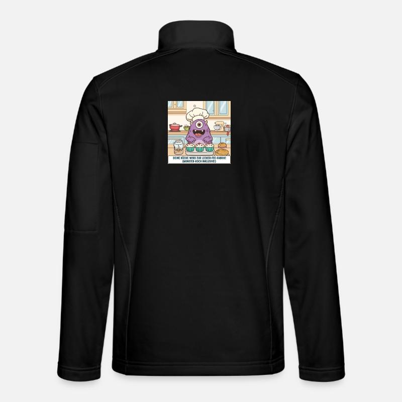 Monsterkoch backt Cupcakes - Unisex Softshelljacke - Schwarz