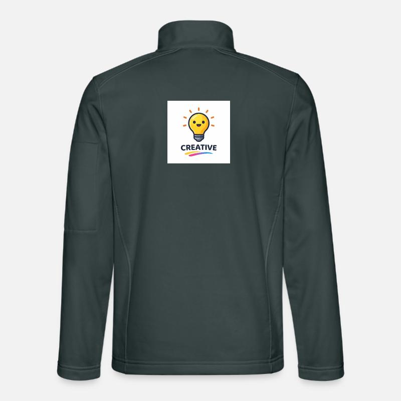 Kreatives Lichtblitz Design Unisex Softshelljacke