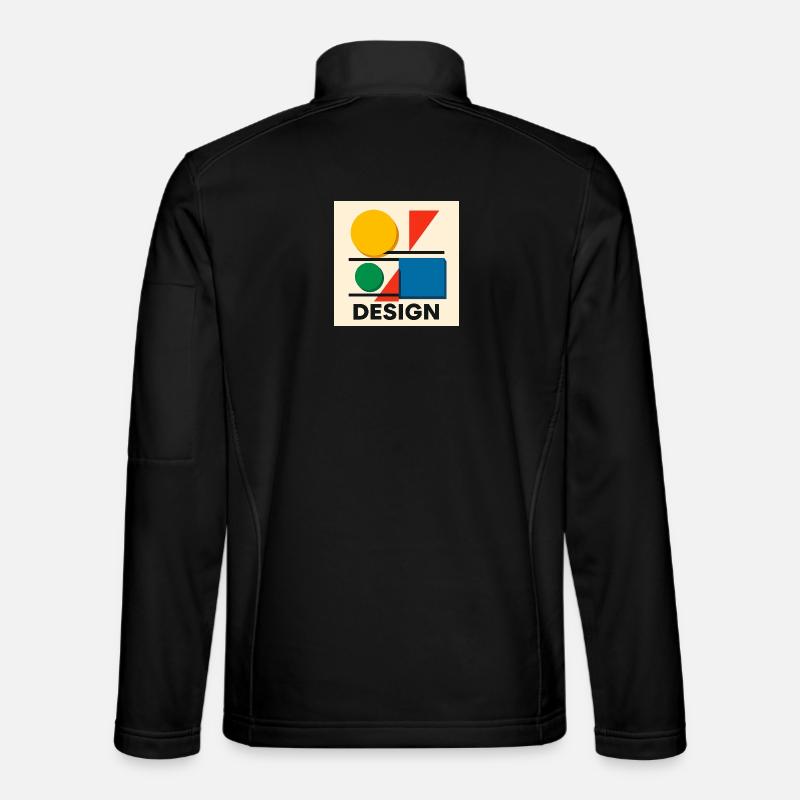 Geometry Bauhaus Colorful Composition Unisex Softshell Jacket