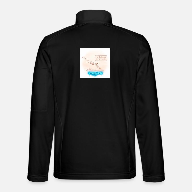 Beckenrand Rebellion  - Unisex Softshelljacke - Schwarz