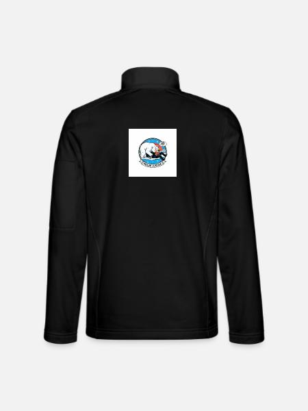 PolarJustice Karikatur - Unisex Softshelljacke - Schwarz