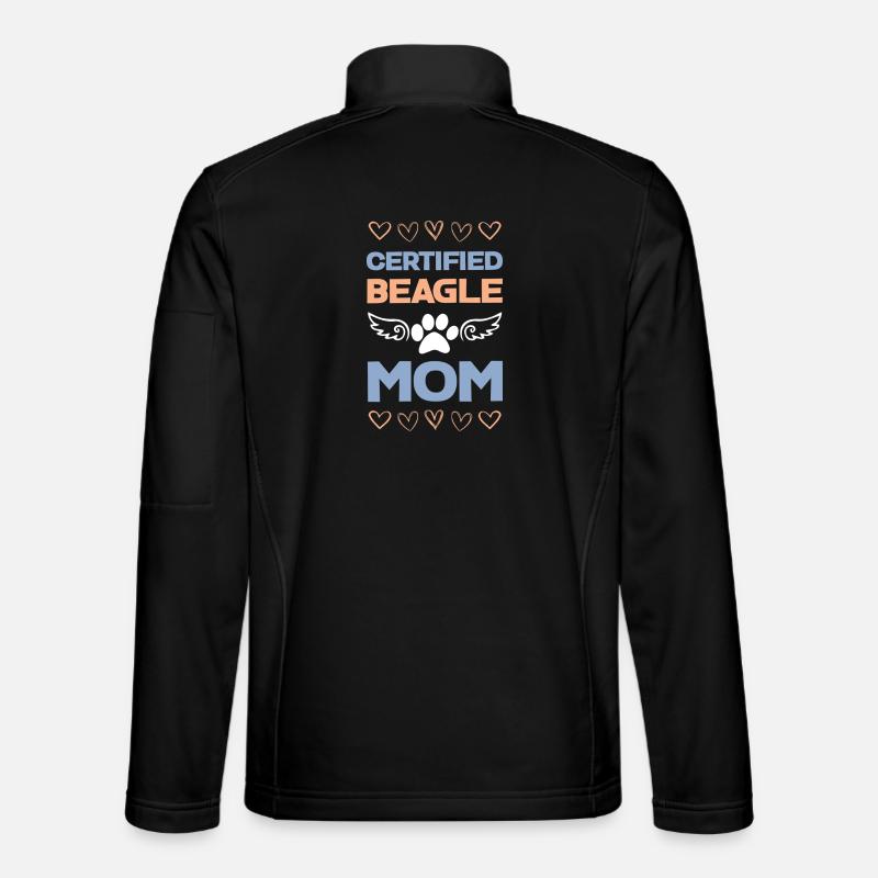 Beagle-Mama Zertifiziert - Unisex Softshelljacke - Schwarz