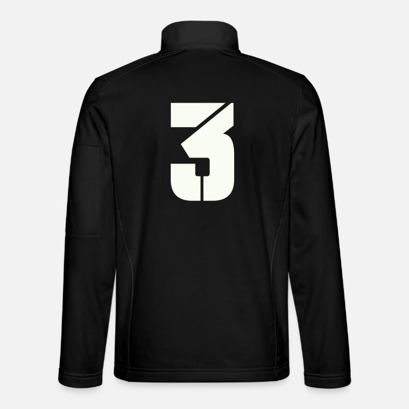 3 - Unisex Softshelljacke - Schwarz