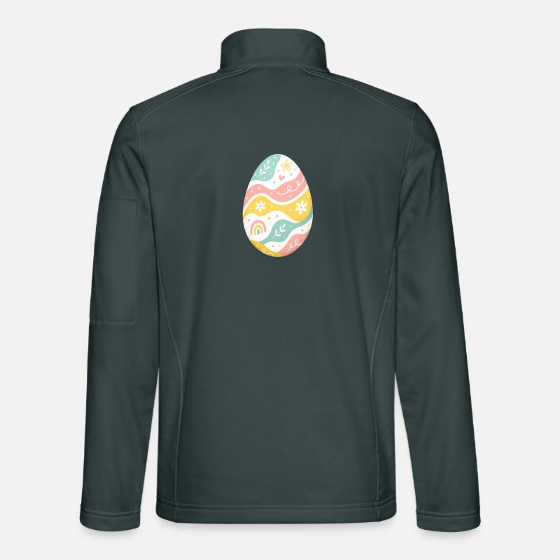 Pastel Easter Egg Pattern Unisex Softshell Jacket