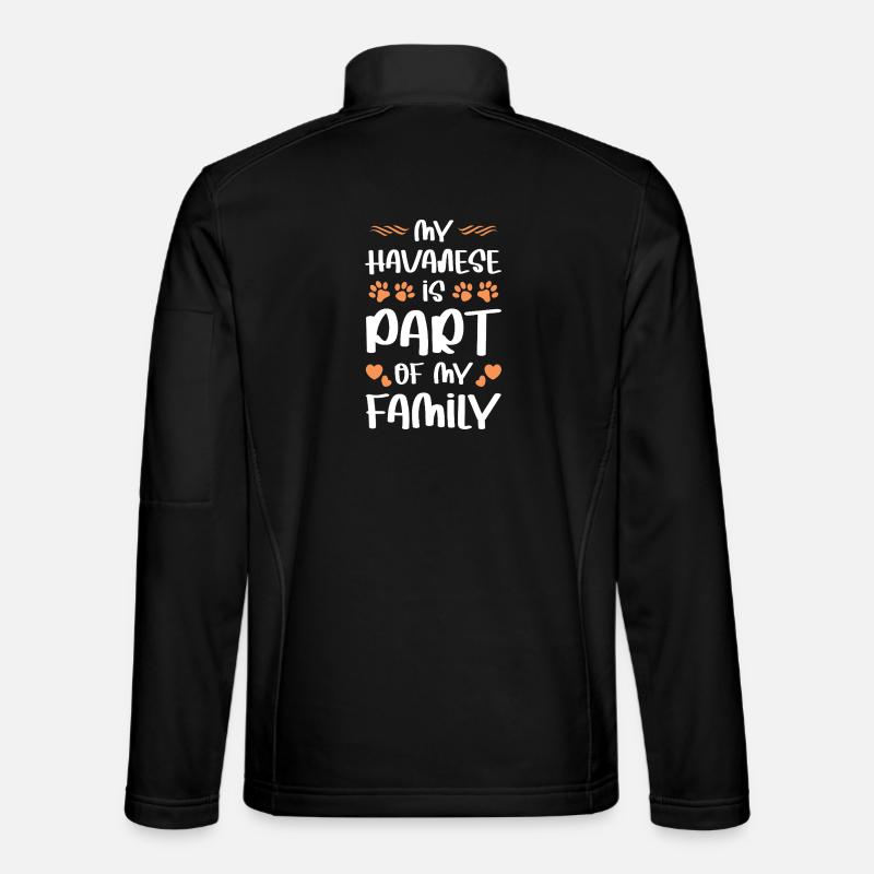 Havanese Family Paw Love - Unisex Softshell Jacket - black