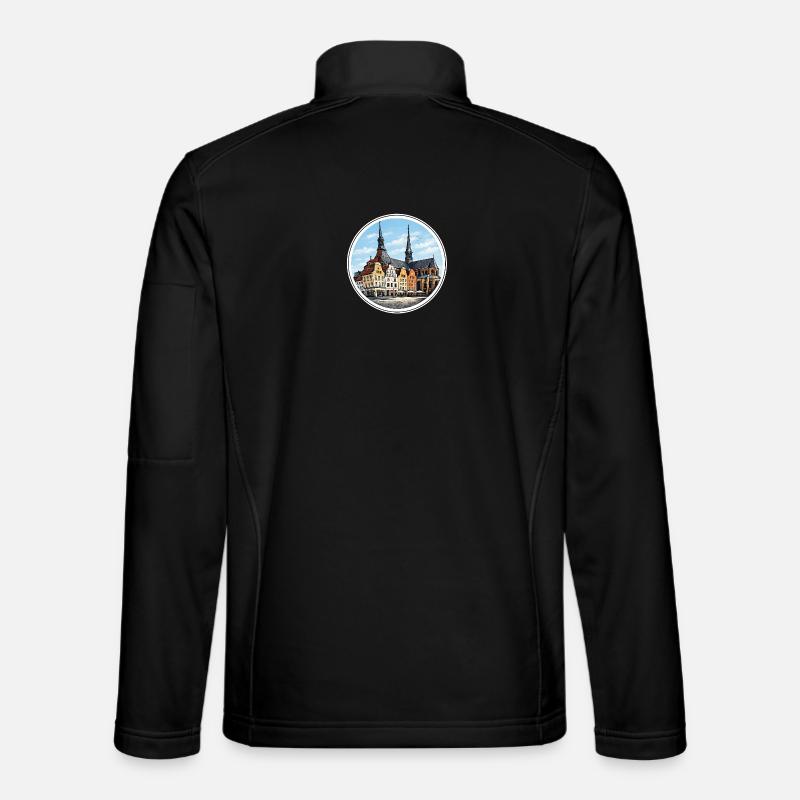 Rostock-Neuer Markt - Unisex Softshelljacke - Schwarz