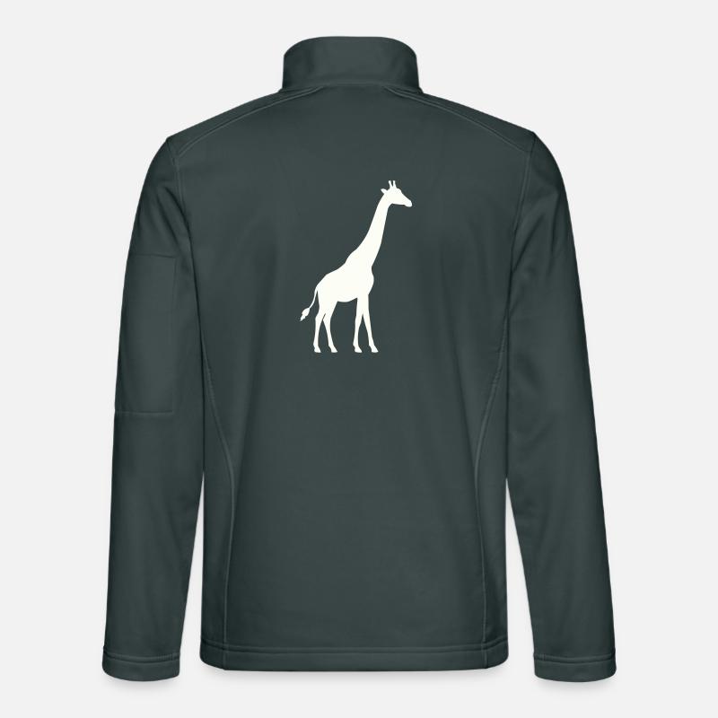 Giraffe Silhouette Unisex Softshelljacke