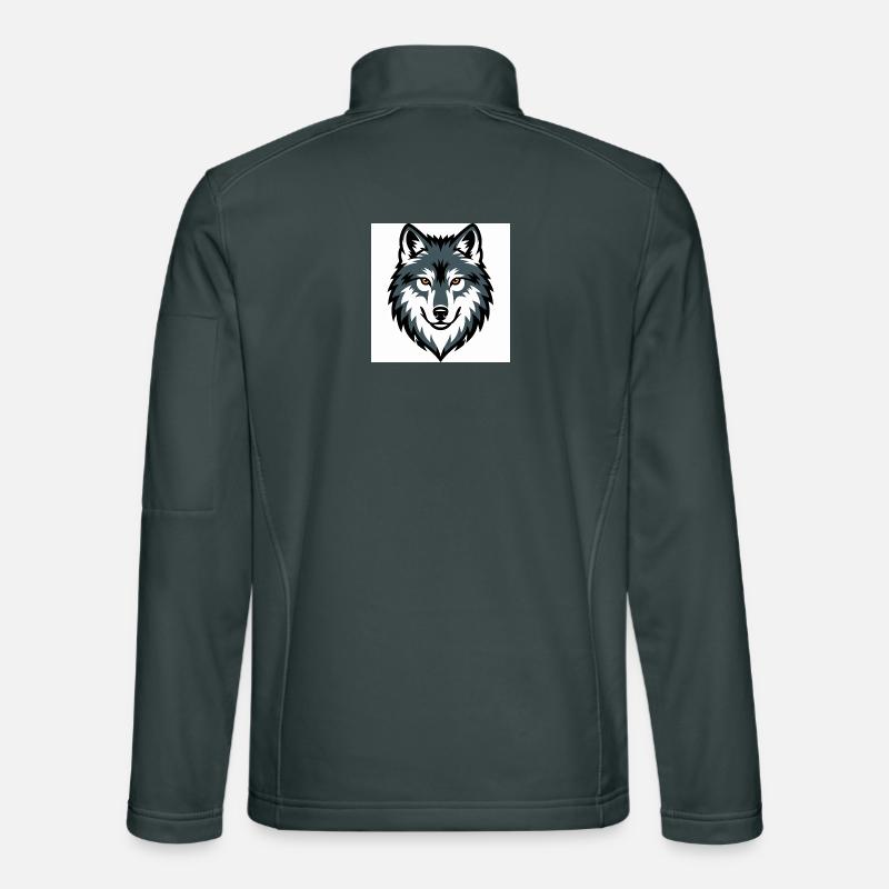 Wolf Graphic Emblem Unisex Softshell Jacket
