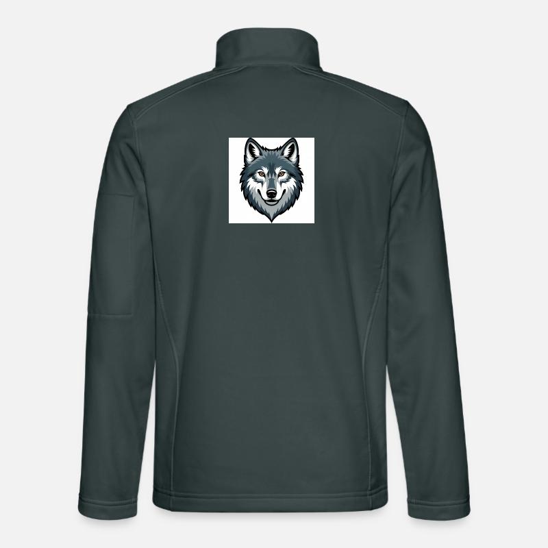 Wolf Head – stylized illustration Unisex Softshell Jacket