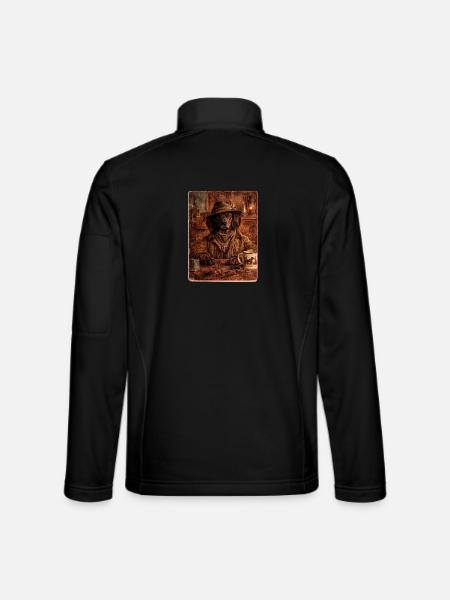 Le Conseil forestier - Tecksbracke alpin - Veste en tissu softshell Unisexe - noir