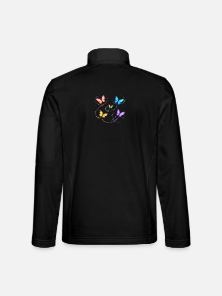 Butterflies - Unisex Softshell Jacket - black