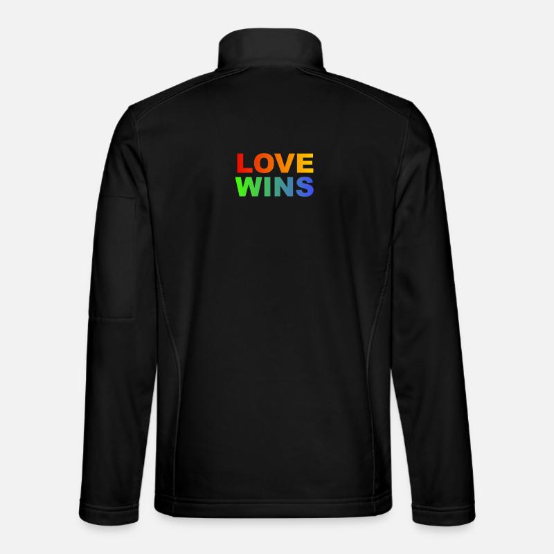 Love Wins Rainbow Unisex Softshell Jacket
