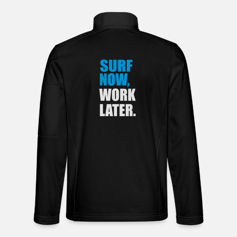surfing - Unisex Softshell Jacket - black