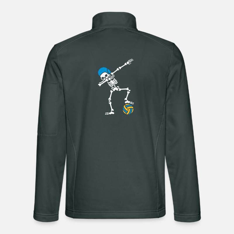DAB DABBING Squelette Water-Polo Halloween Veste en tissu softshell Unisexe