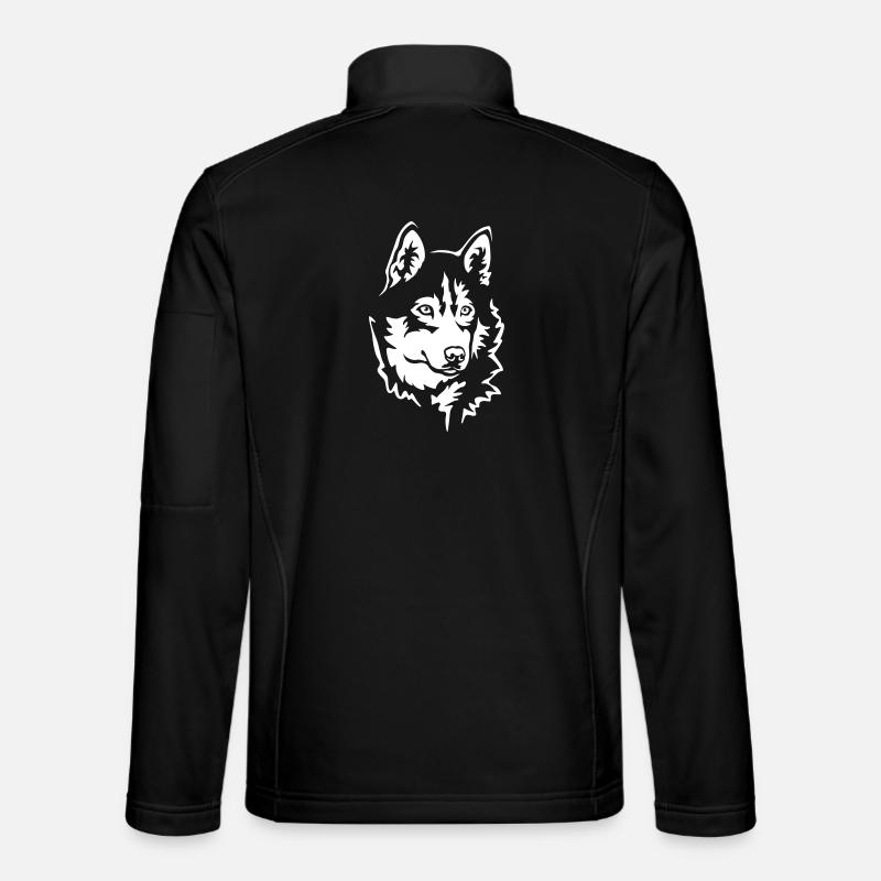 Husky Head "Black Edition" - Unisex Softshell Jacket - black