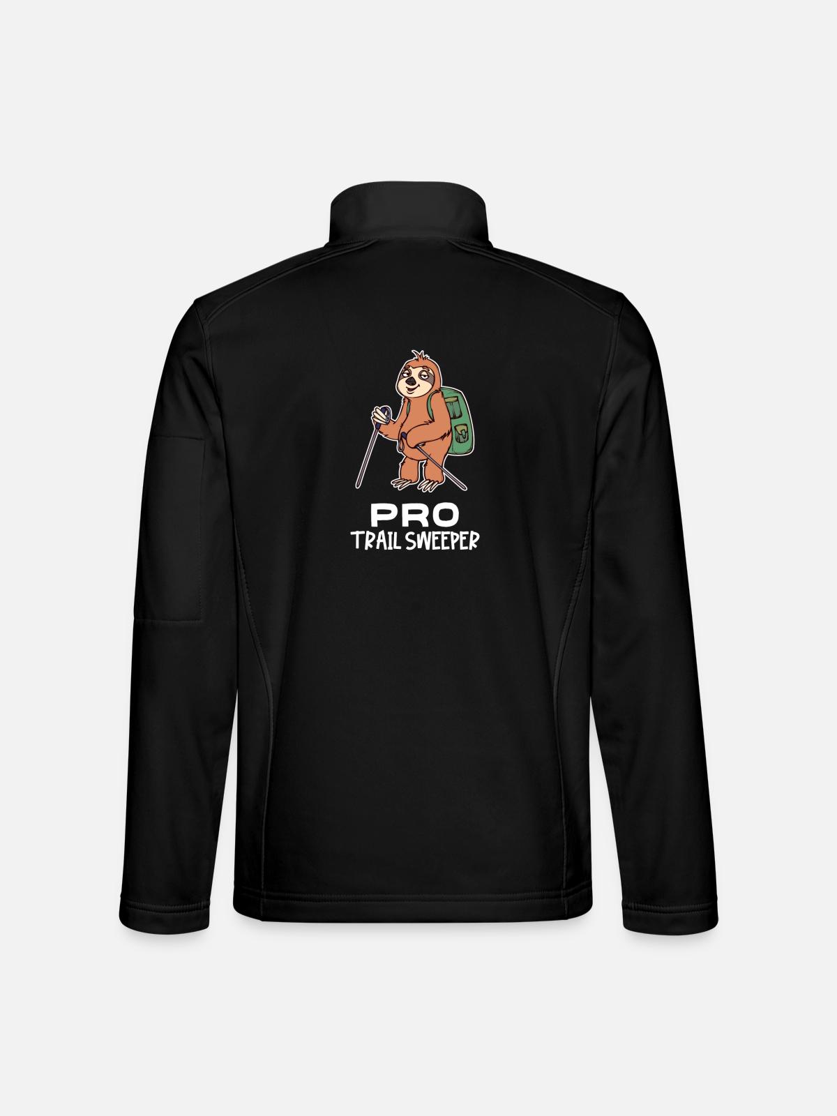 Urwaldbewohner Faultier Säugetier Statement Zoo - Unisex Softshelljacke - Schwarz - Hinten