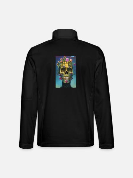 Beautiful fantasy Skull - Unisex Softshell Jacket - black