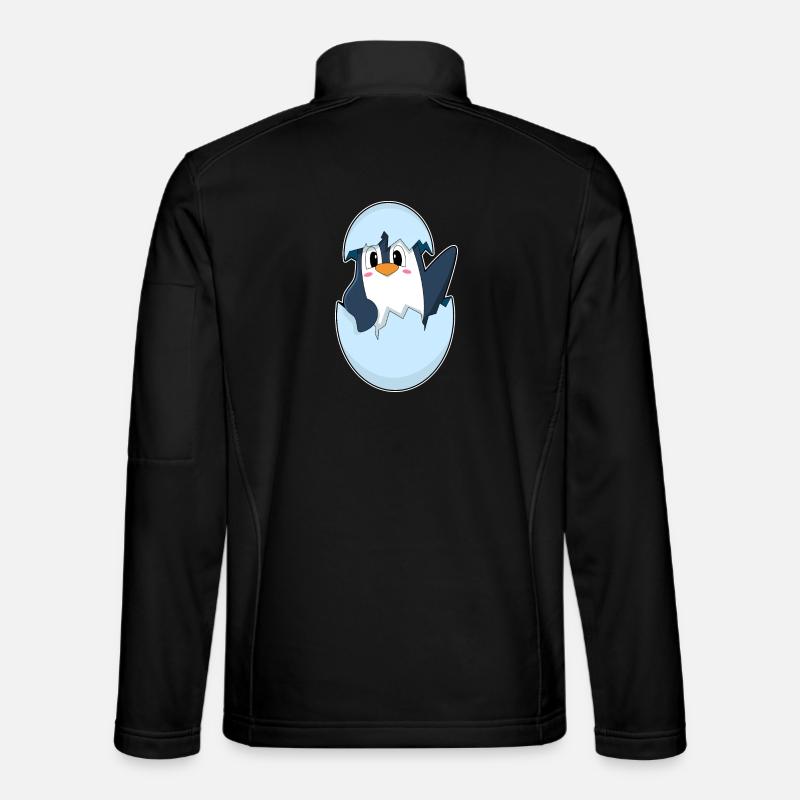 Pinguin Eierschale - Unisex Softshelljacke - Schwarz
